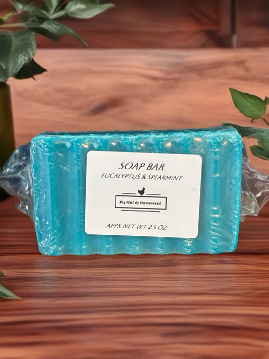 Soap Bar - Eucalyptus & Spearmint (Eucalyptus Essence)
